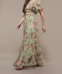 Alternative view of LACE & BEADS SHELBY MAXI PRINT